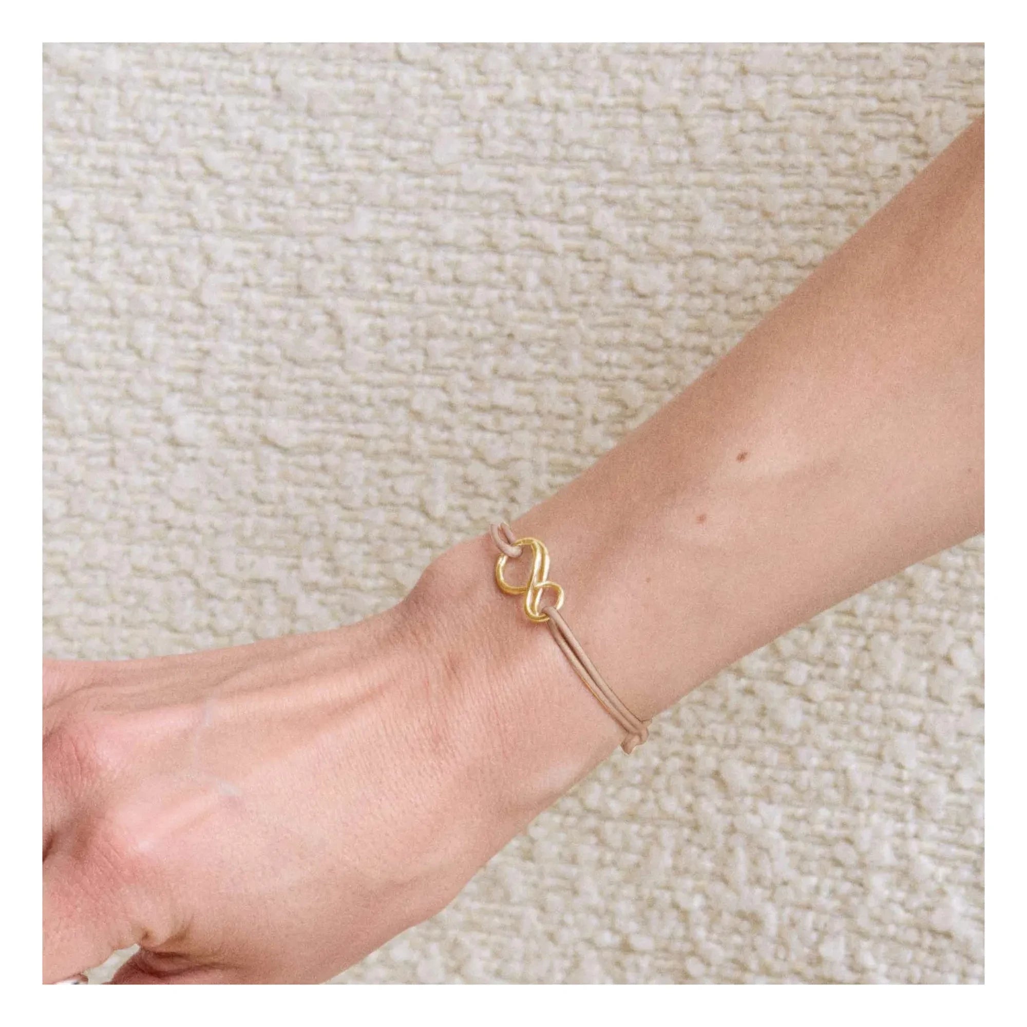 LAH - Mini-Infinity Cord Bracelet | Camel