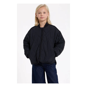 Finger in the nose - Braidy Quilted Bomber | Black