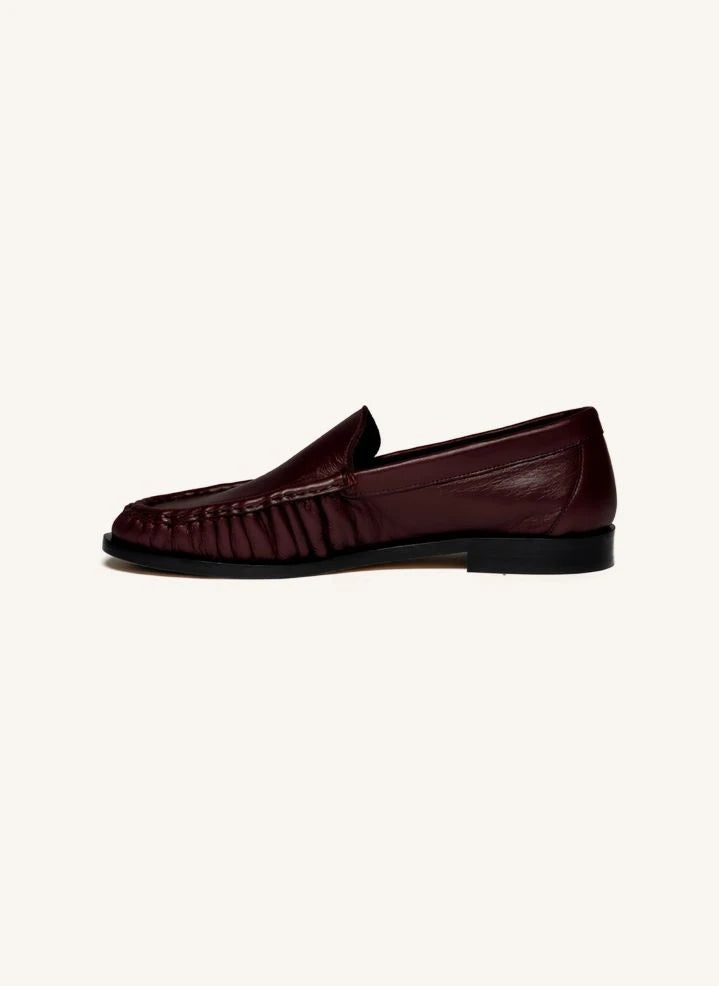 Odare - Rudi Croco Embossed Loafers | Burgundy
