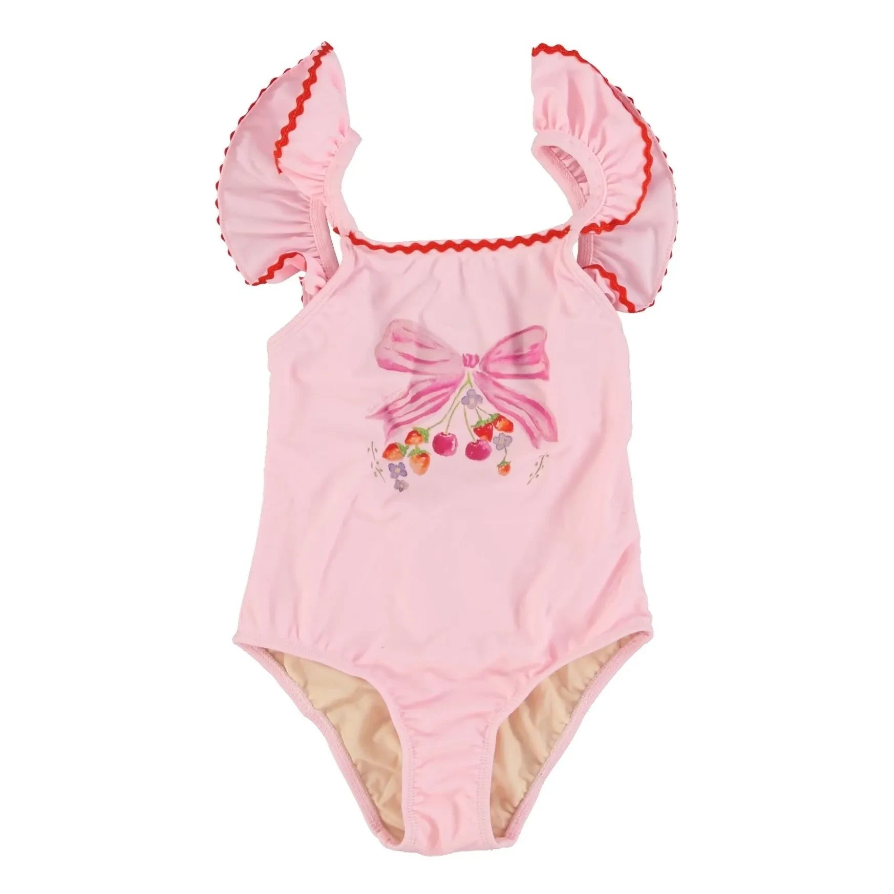 Bebe Organic - Juliet Ruffled Swimsuit | Powder Pink