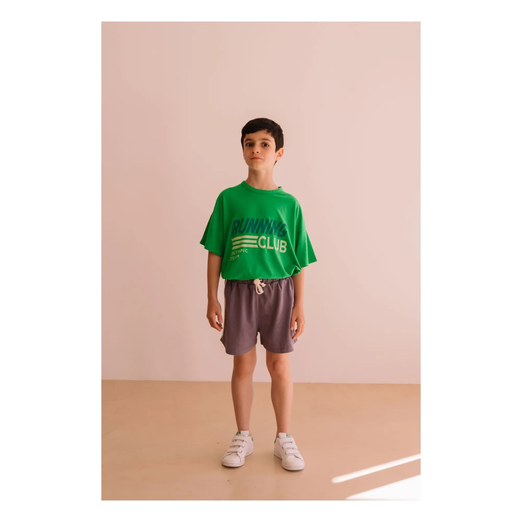 We Are Kids - Dylan Running Club Organic Cotton T-Shirt | Meadow Green