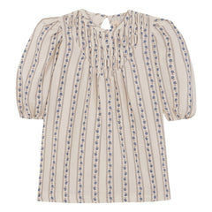 birinit - Sariñena Organic Cotton Floral Dress | Off-White