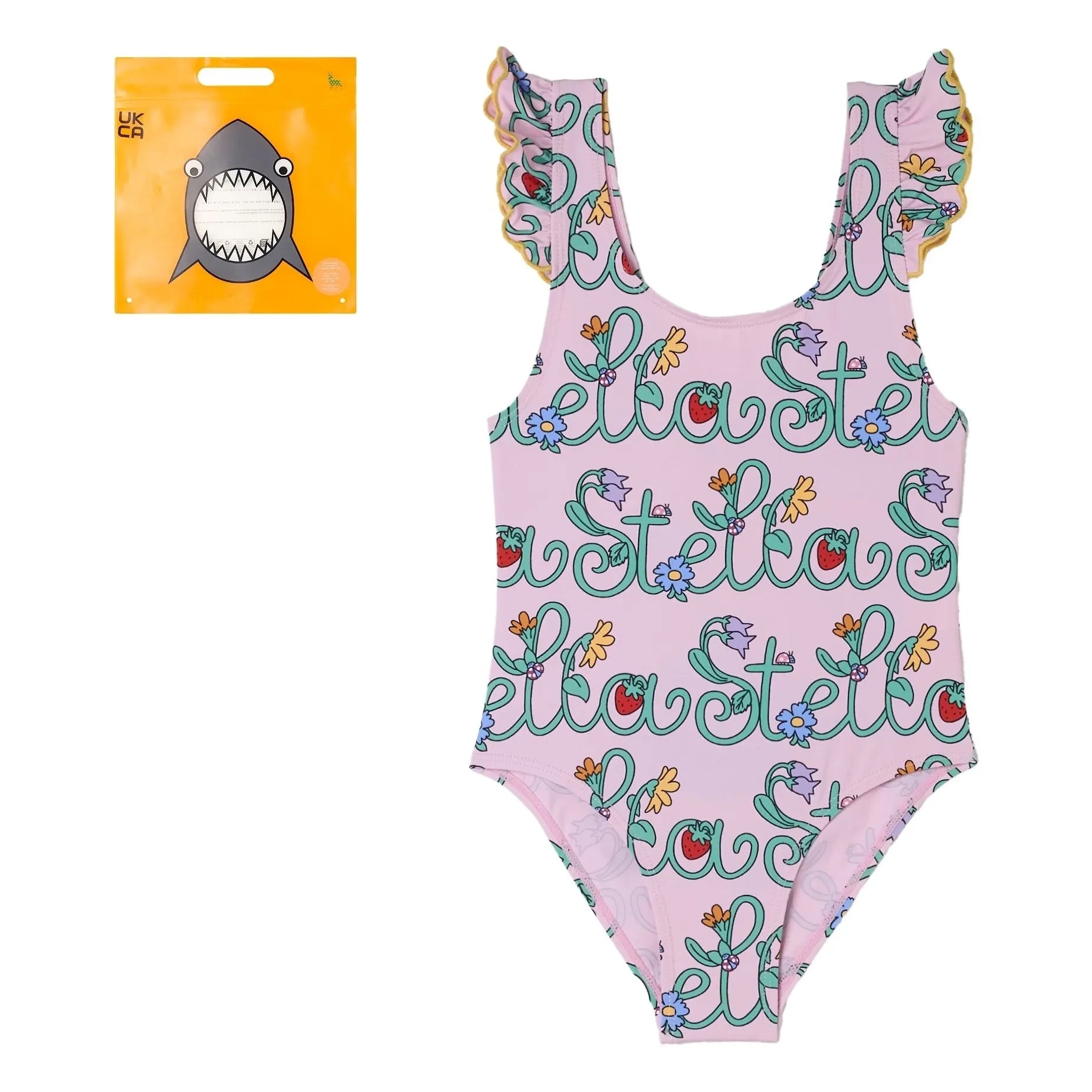 Stella McCartney Kids - Stella Recycled Fiber Swimsuit | Pink