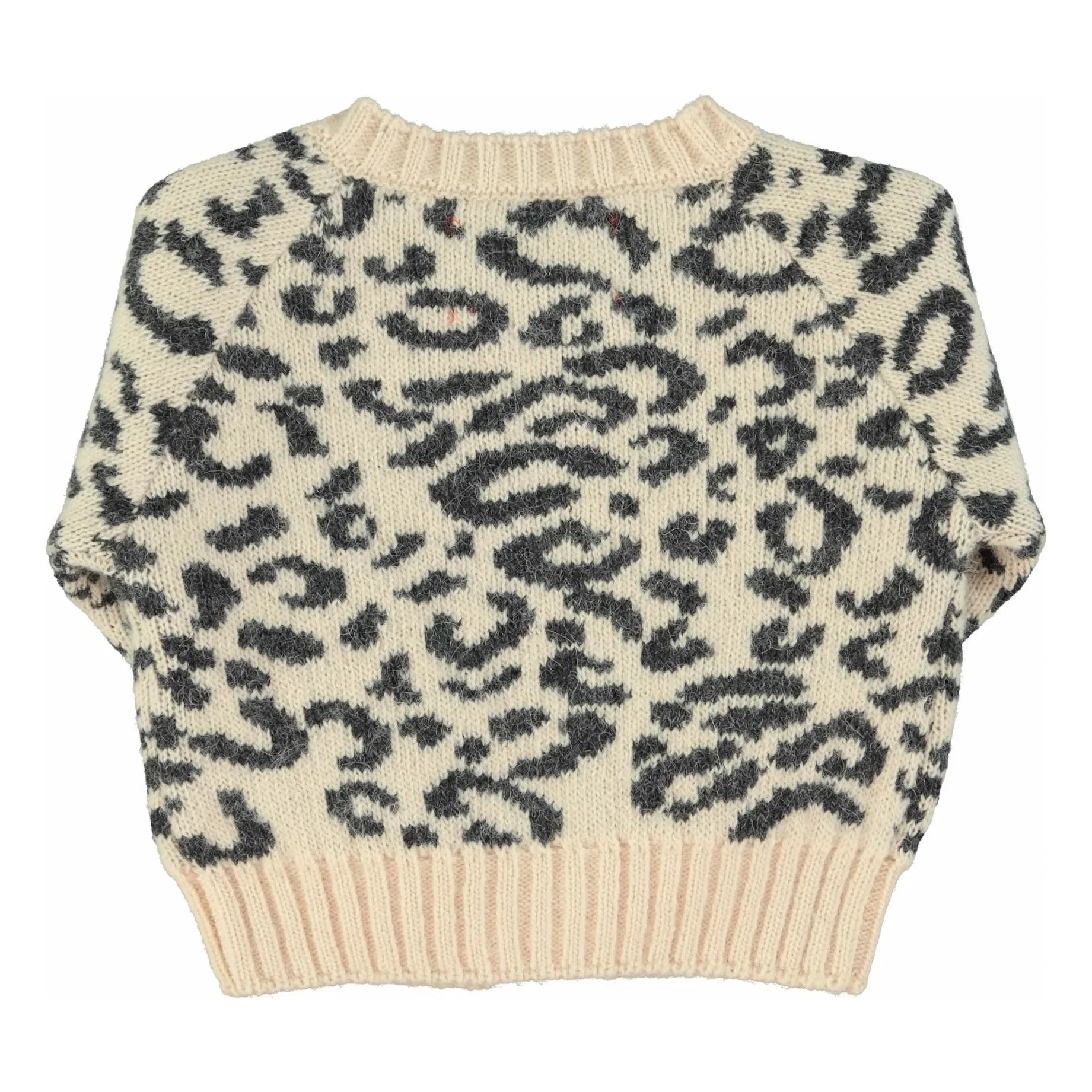 Piupiuchick - Leopard Wool Sweater | Powder Pink
