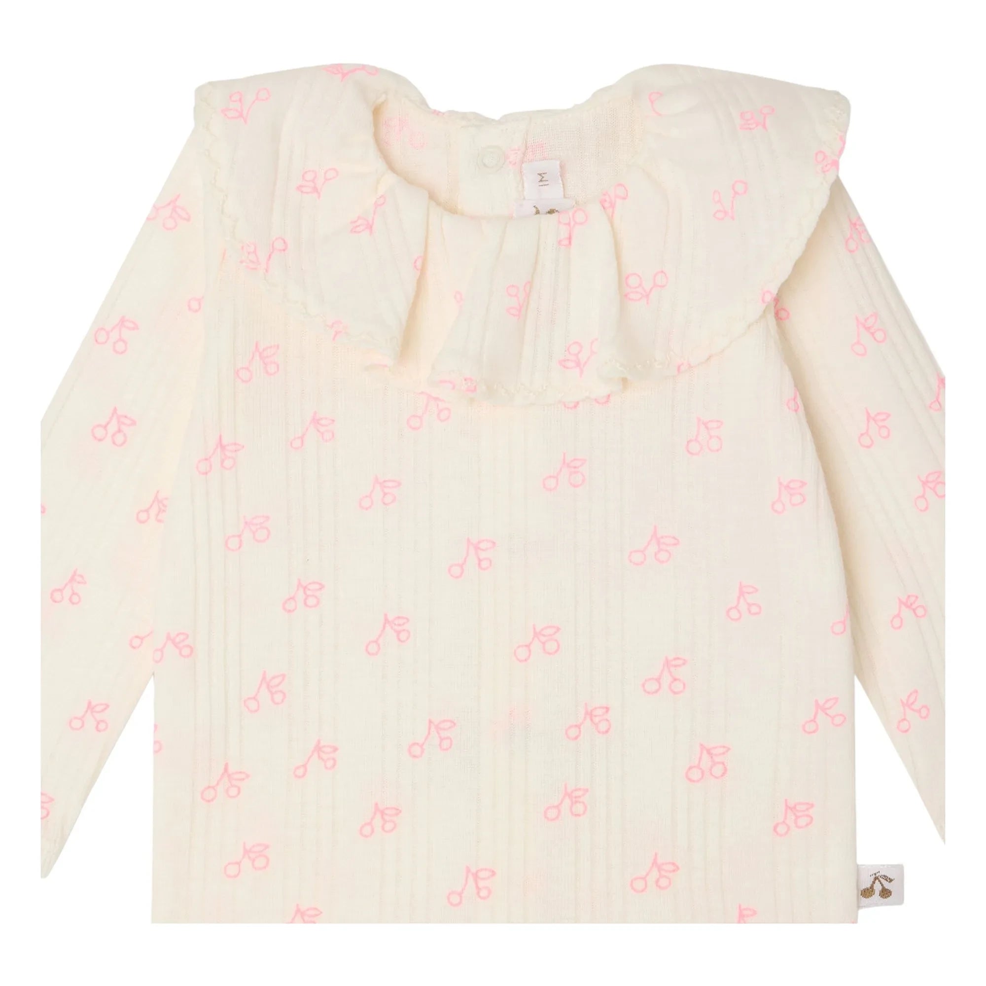 Bonpoint - Jelsia Cerises Organic Cotton T-Shirt and Leggings Set | Ecru