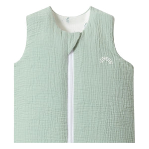 Les Petites Billes - Reversible Multi-season Sleep Suit Made of Double-layer Cotton Gauze | Sage