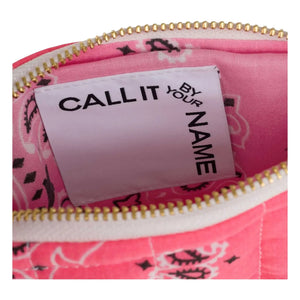 Call it by your name - Happy Face Quilted Zip Mini Wallet | Pink
