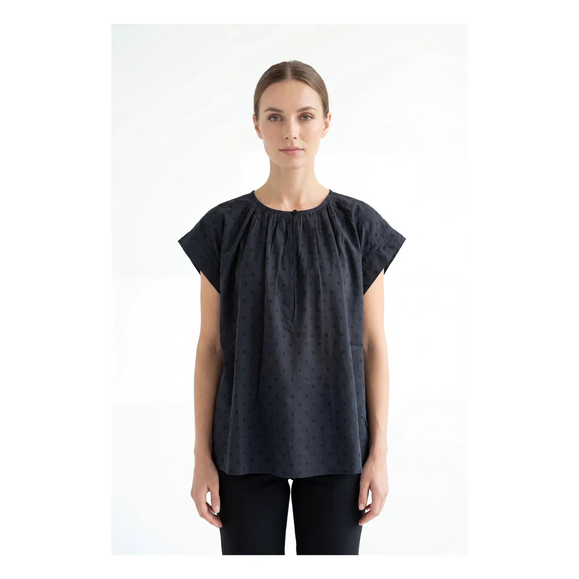 BELLEPIECE - Sistelo Cotton blouse | Gray