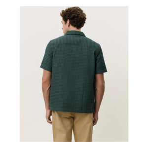 Les Deux - Chack Seersucker Shirt | Dark green