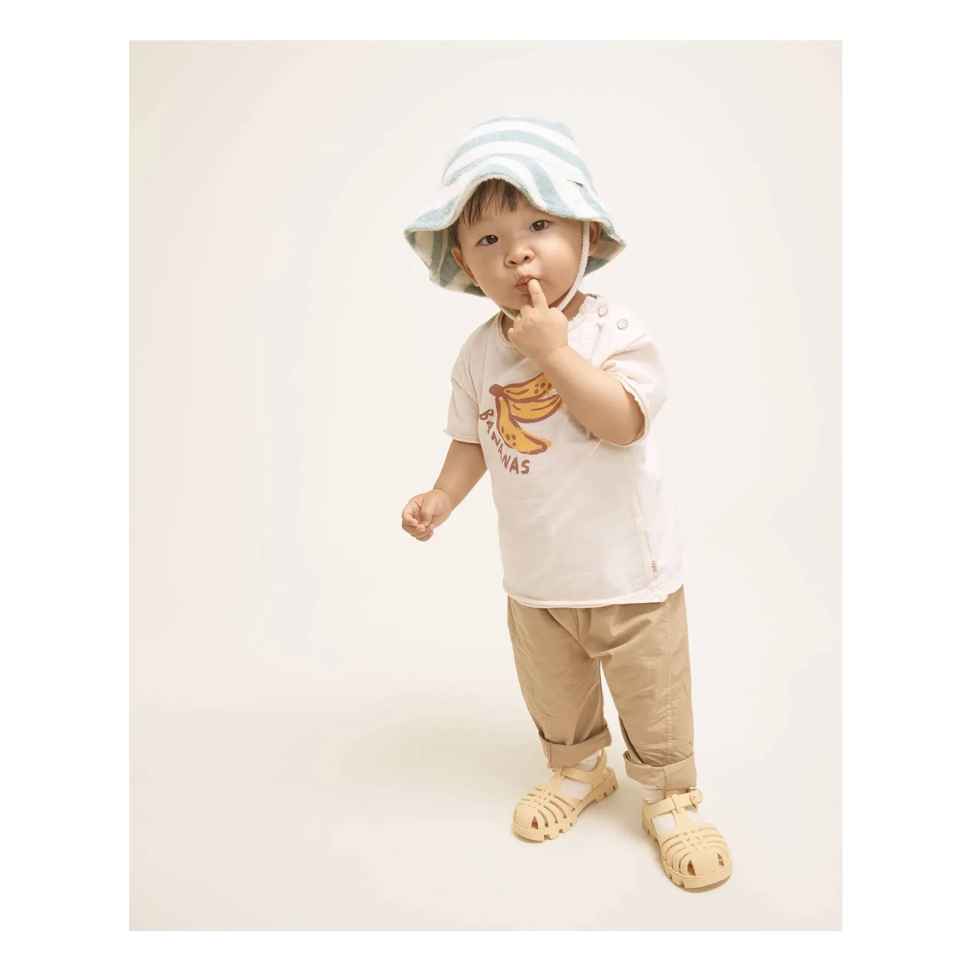 Owl - Organic Cotton Poplin Baby Pants | Beige
