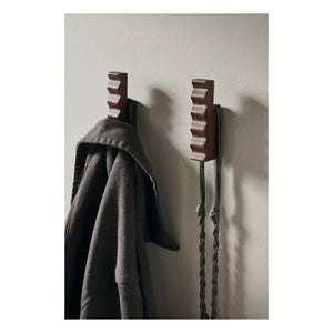 Ferm Living - Unda Hanging Hooks - Set of 2 | Brown