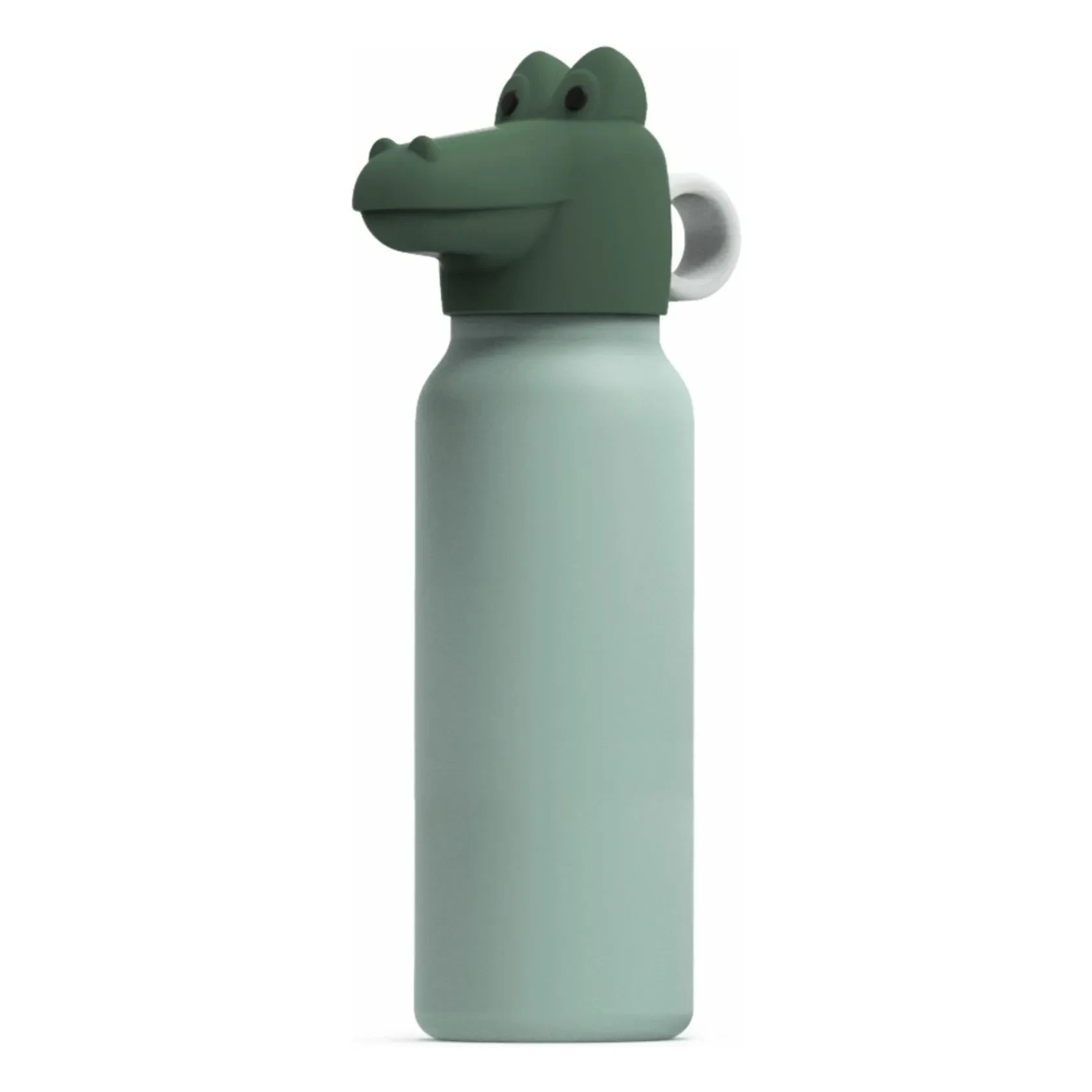 Liewood - Falk Crocodile water bottle - 350 ml | Mint/Grass green