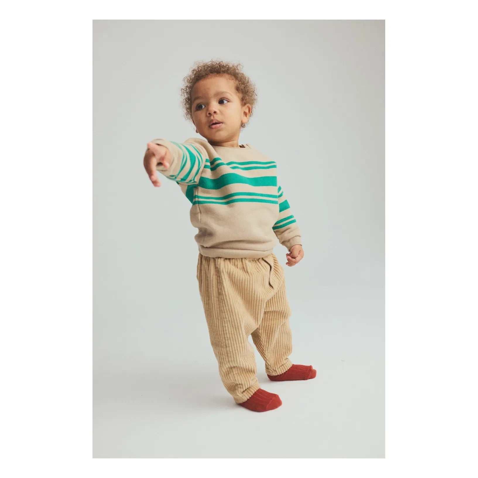 Cozmo - Miki Corduroy Organic Cotton Trousers | Beige