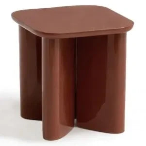 Gabrielle Paris - Garance Polished Wood Side Table | Cranberry
