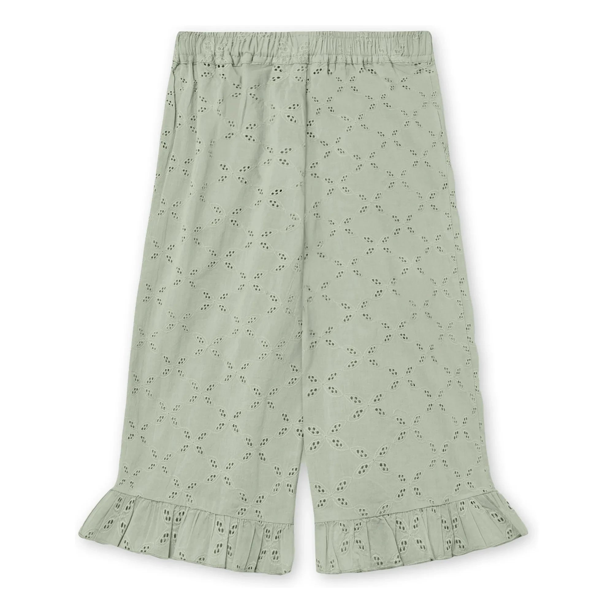 Fliink - Harper Embroidered Pants | Light Gray
