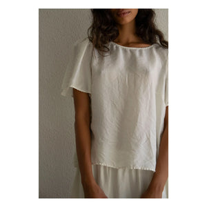 THEAVANT - Top La Fille Lace | White
