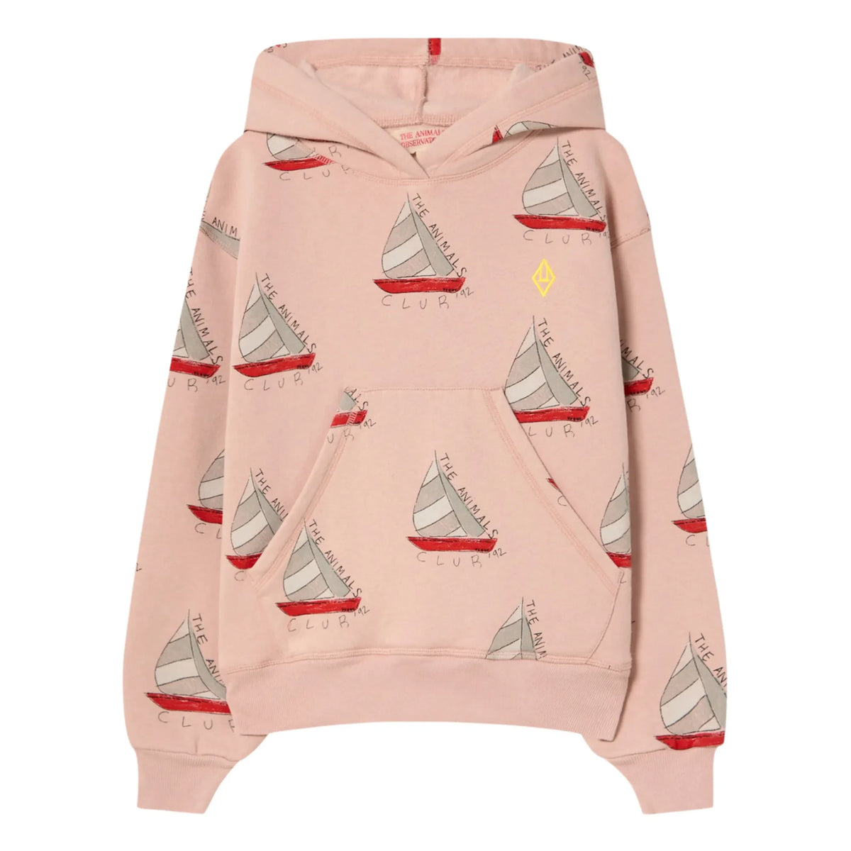 The Animals Observatory - Beaver Boat Hoodie | Pale Pink