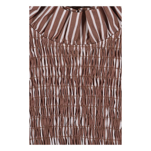 Maria de la Orden - Striped Blouse Aleria Cotton | Brown