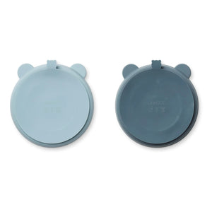 Liewood - Stacy Non-Slip Plates - 2-piece Set | Blue