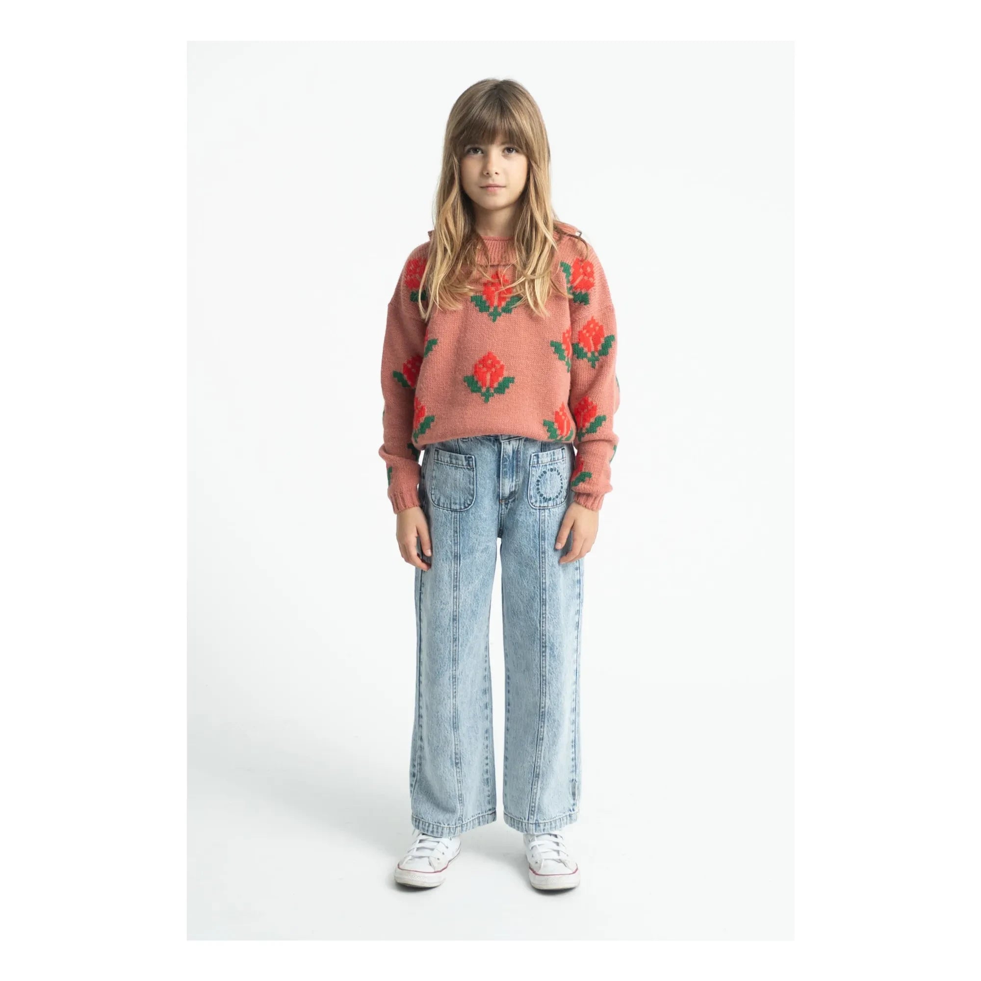Piupiuchick - Floral Sweater | Pink