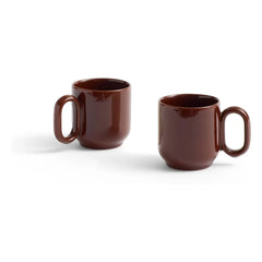 Hay - Barro Terracotta Mugs - Set of 2, Rui Pereira | Burgundy