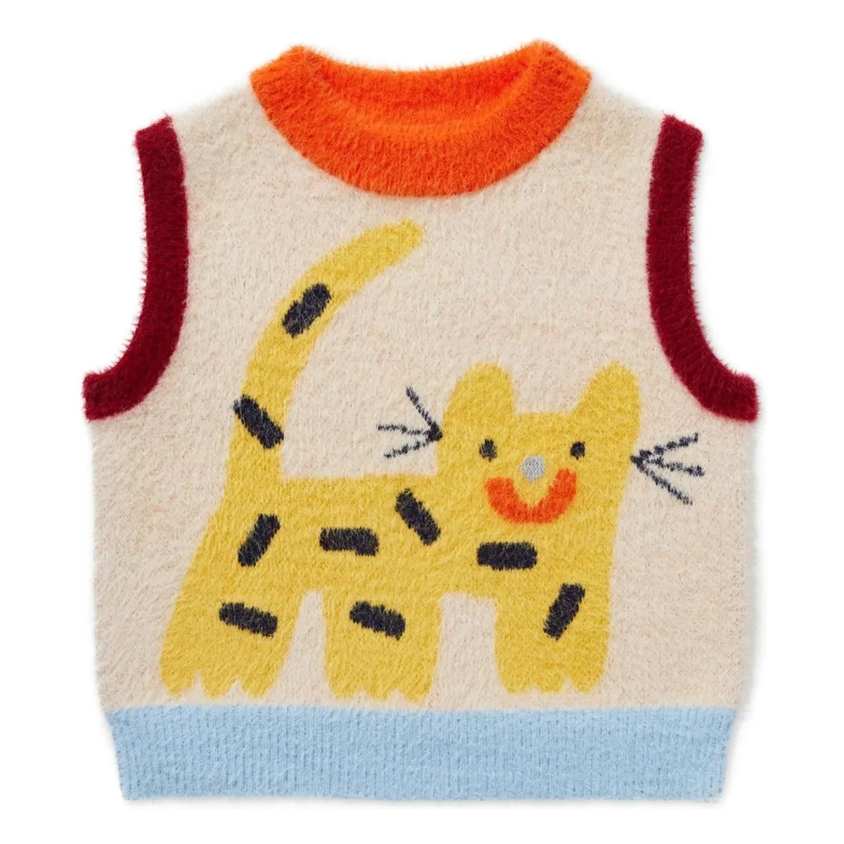 Halcyon Nights - Zoo Sleeveless Sweater | Ecru