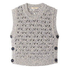 Sessùn - Maranhao Sleeveless Sweater | Gray Blue