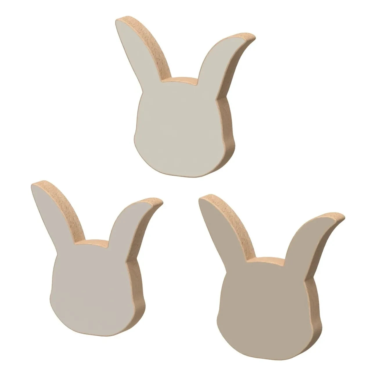 Cam Cam - Bunny Rattles - Set of 3 | Sand