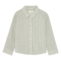 brunobruno nation - Nohrla Striped Organic Cotton Shirt | Green