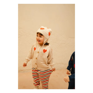 Bayiri - Dancing Hearts Merino Cardigan | Off-white