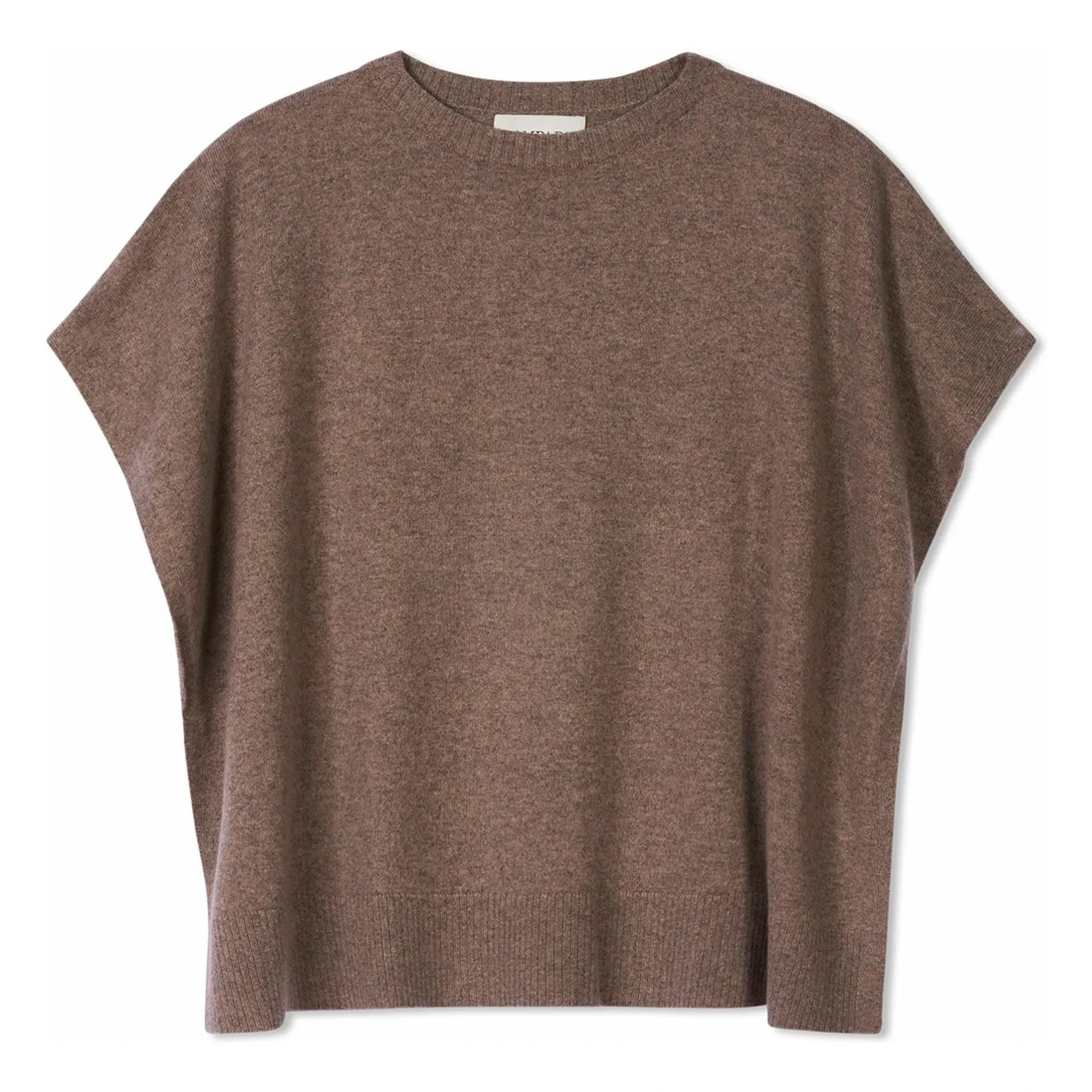 Bompard - Cashmere Boat Neck Poncho | Beige