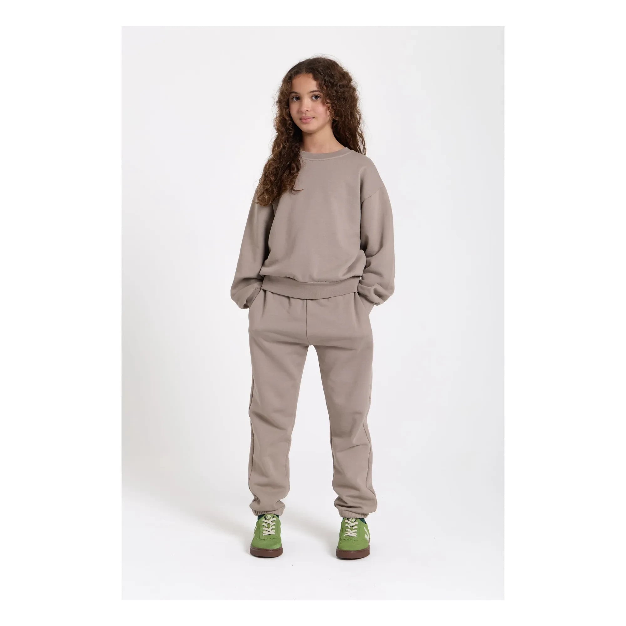 Smallable Kid - Kiwi Organic Cotton Jogger | Taupe Gray
