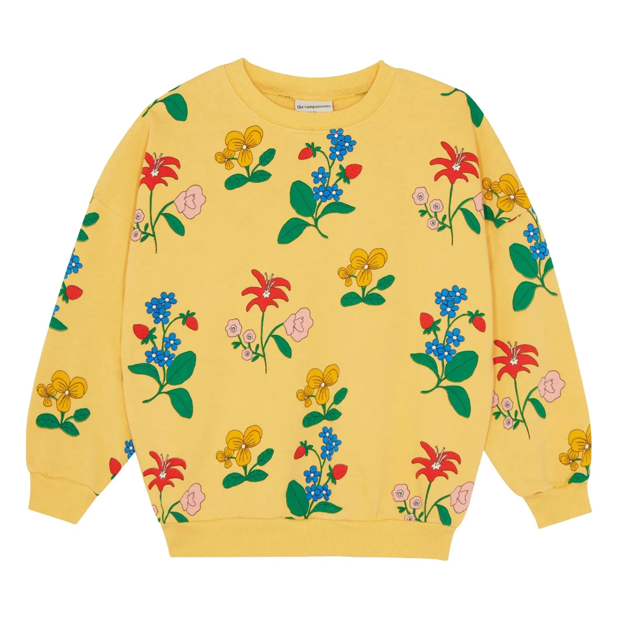 The Campamento - Flower Sweatshirt | Yellow