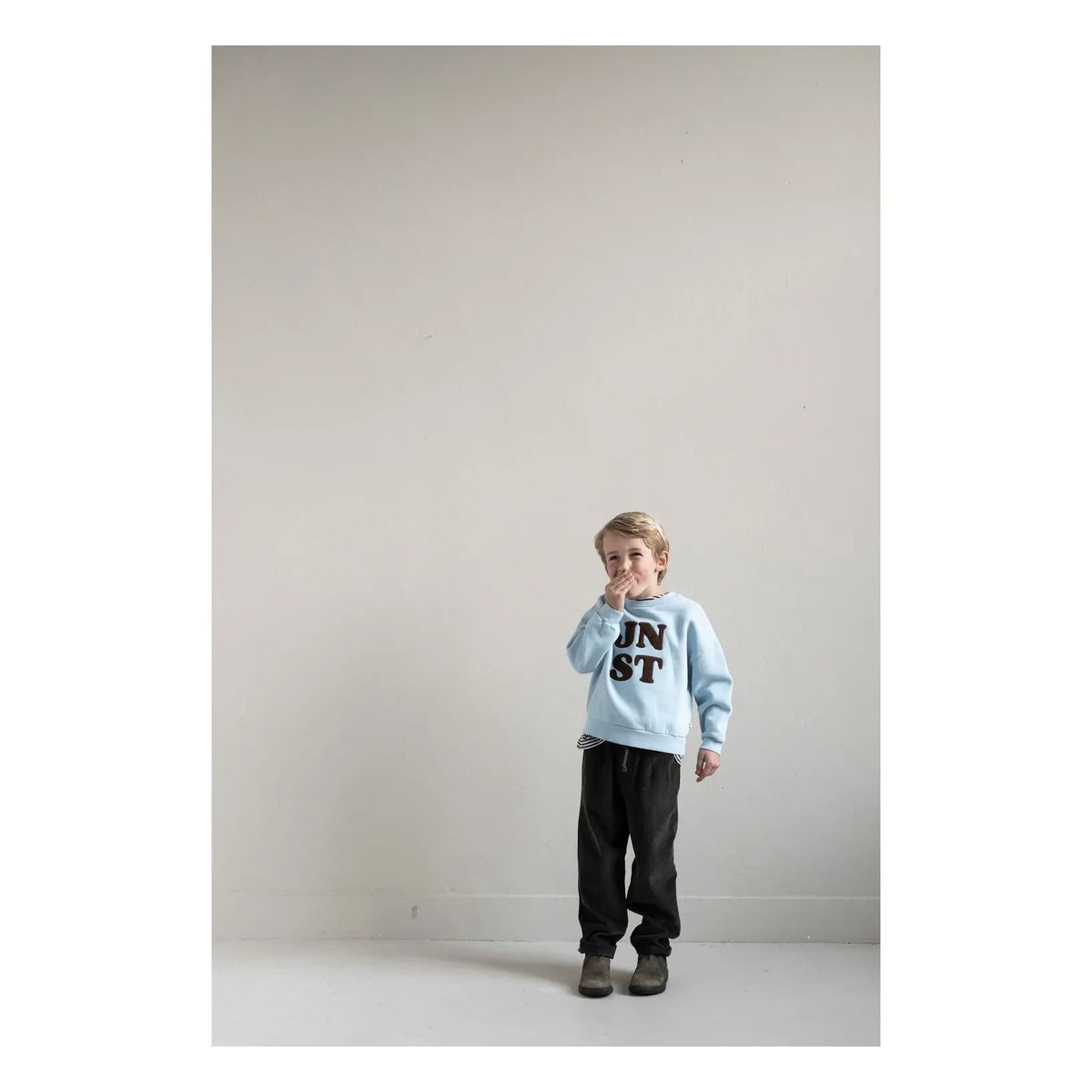 Jenest - Organic Cotton Corduroy Relaxed Pants | Dark Brown