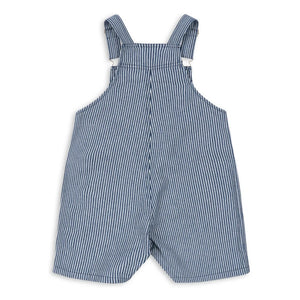 Konges Sløjd - Luc Striped Organic Cotton Short Jumpsuit | Blue