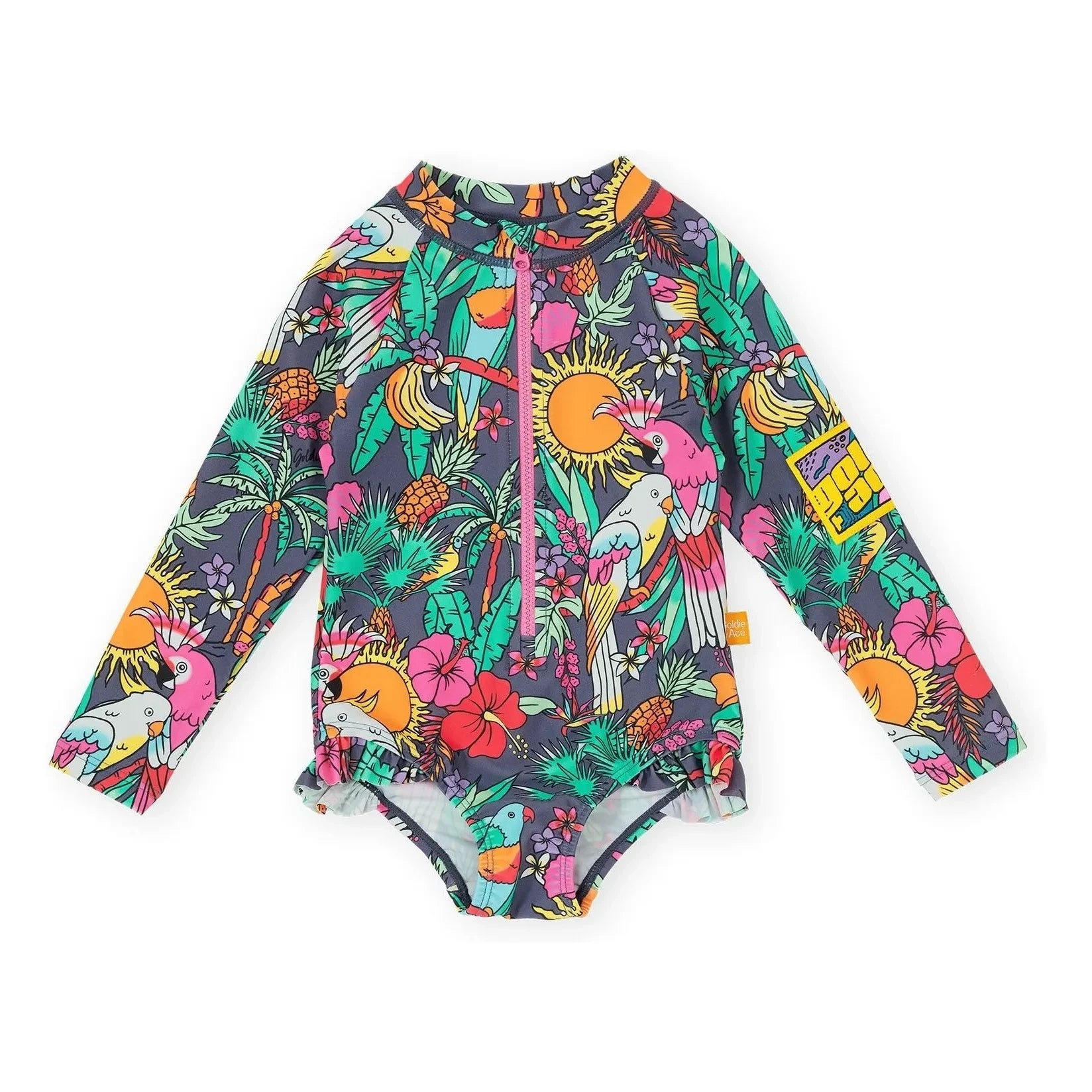 Goldie + Ace - Paradise Long Sleeve Swimsuit | Navy