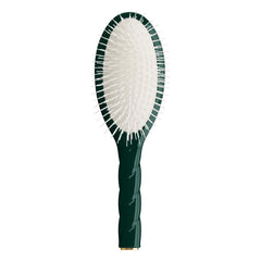 La Bonne Brosse - Twist No.07 Hairbrush - Detangling and Revitalizing | Emerald Green