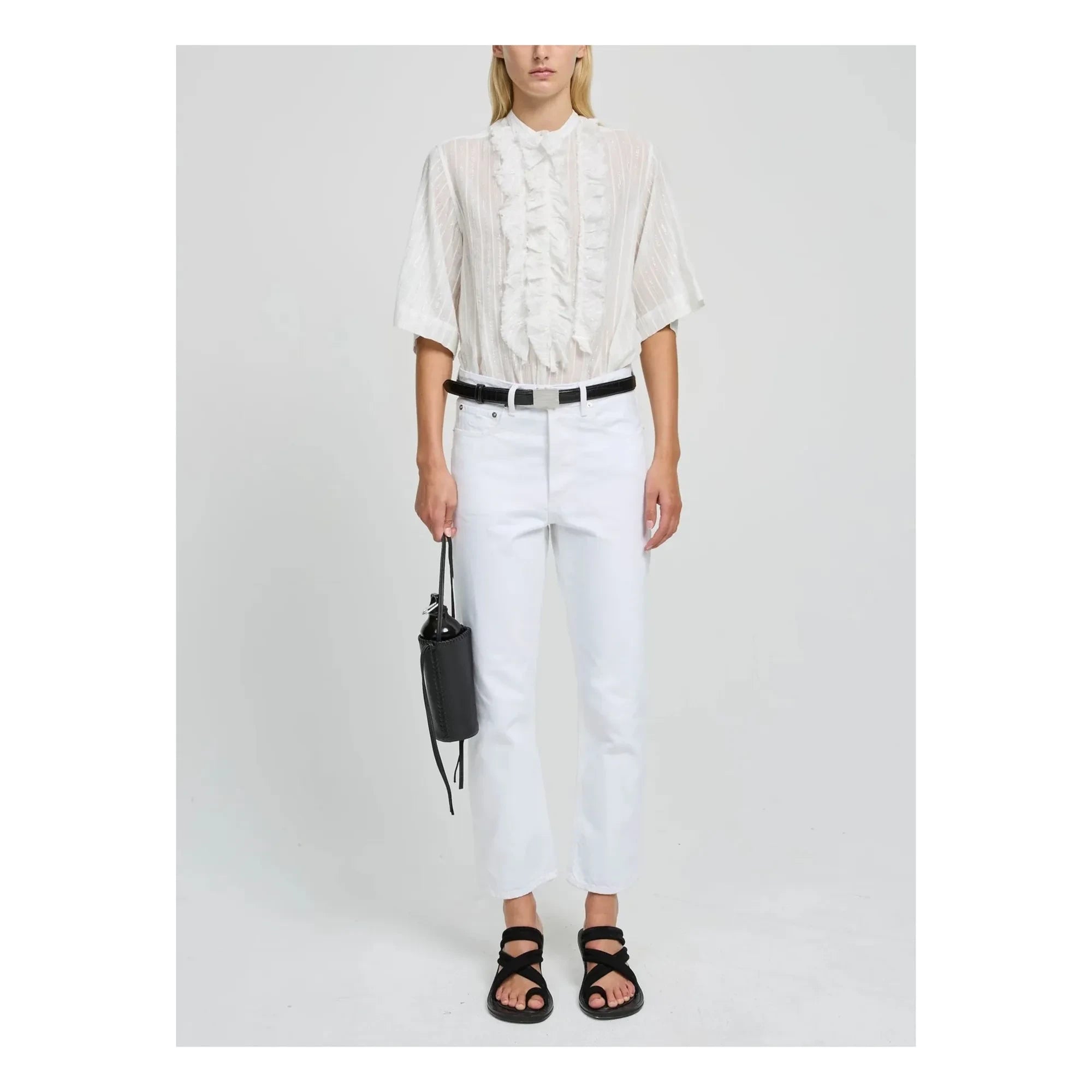 Laurence Bras - Blouse Magrita Short Cotton | White