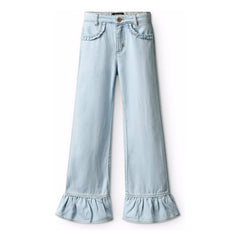 Molo - Amara Ruffle Jeans | Light Blue