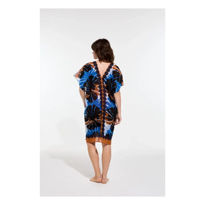Mapoésie - Elia Poppy Cotton Dress | Blue