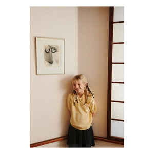 FUB - Pointelle Merino Wool Polo | Pale Yellow