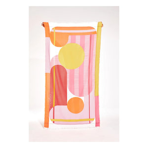 Mapoésie - Abstract beach towel | Pink