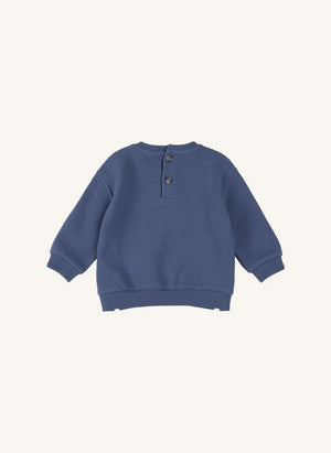 Petit Lem - Organic Cotton Dog Sweatshirt and Jogger Set | Blue