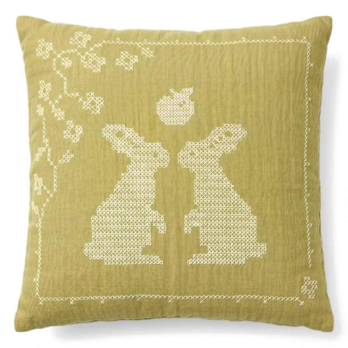 Editions Aimable - Hector rabbit cushion | Pistachio green
