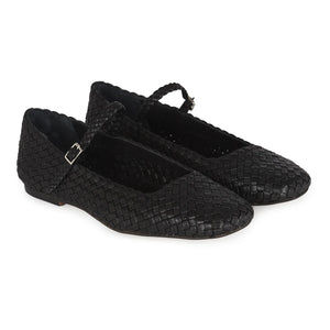 Augusta - Julieta Knitted Baby Shoes | Black