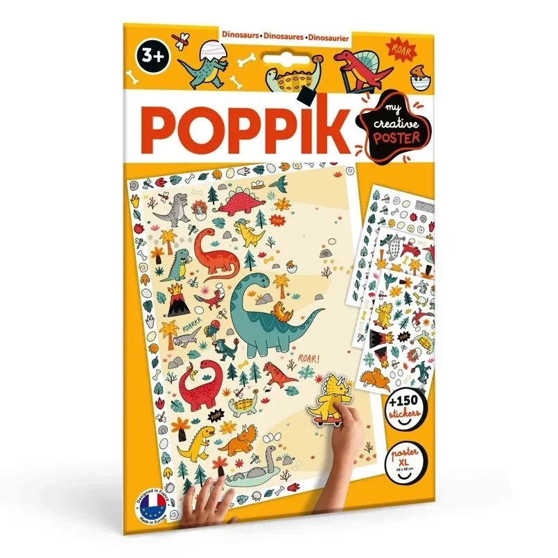 Poppik - Colorful Dinosaur Poster Stickers