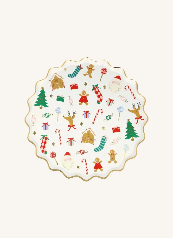 Meri Meri - Joli Noël large plates - set of 8
