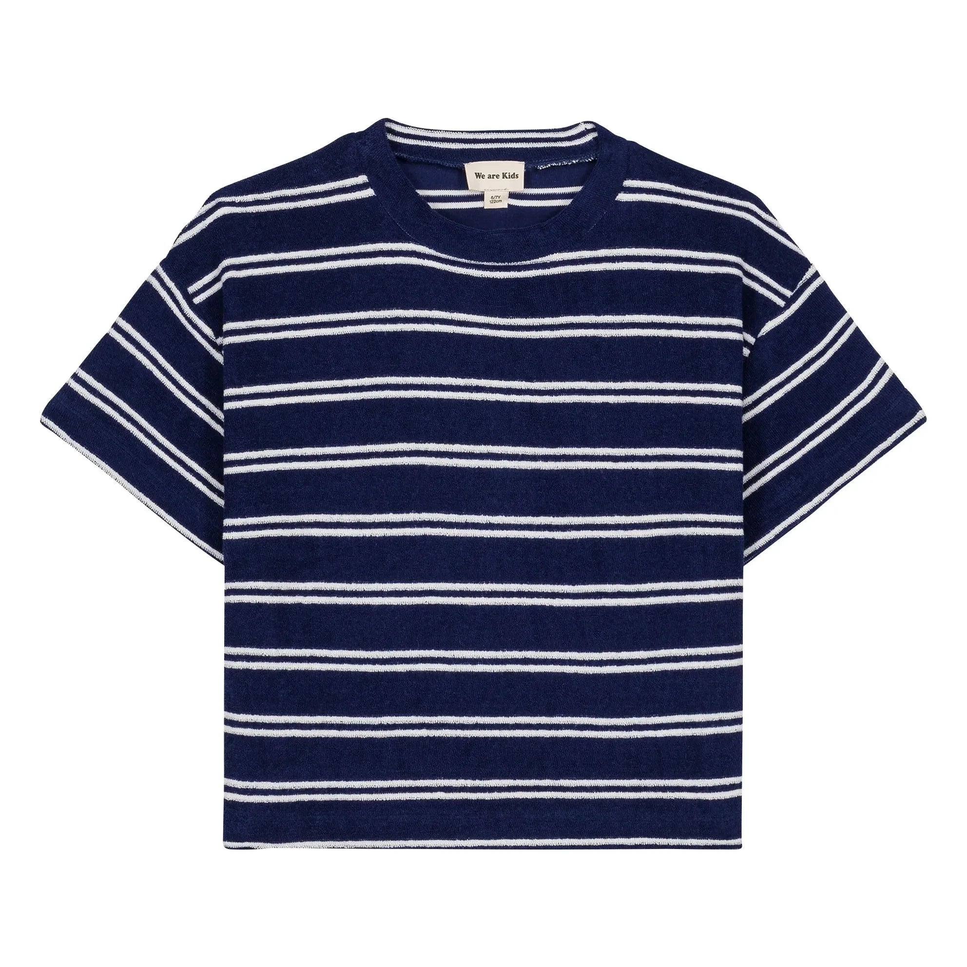 We Are Kids - Jordan Striped Organic Cotton T-Shirt | Navy Blue