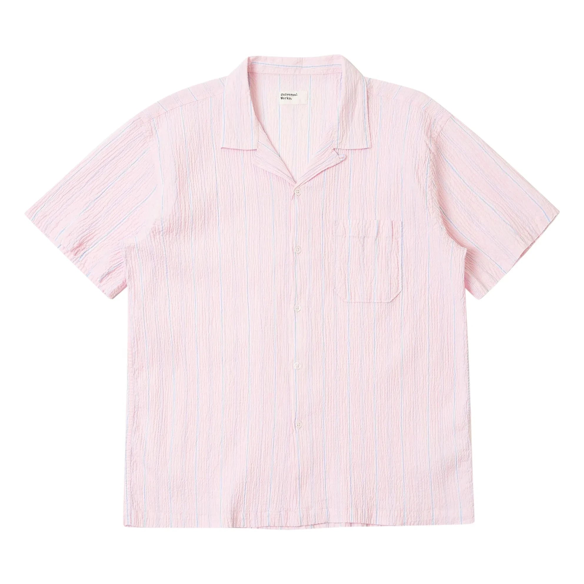 Universal Works - Striped Shirt Road | Pink