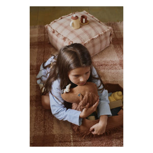 Lorena Canals - Tartan Puf | Toz Pembe